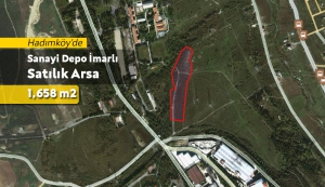 Hadımköy'de 1,658m2 Sanayi Depolama Arsası
